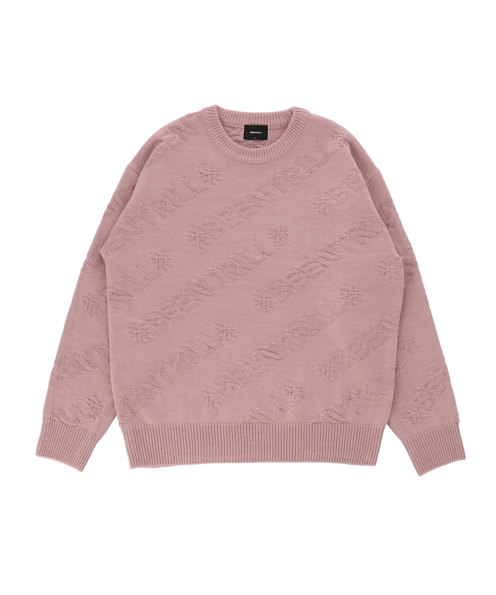 플라이트 모노그램 오버핏 스웨터(핑크)