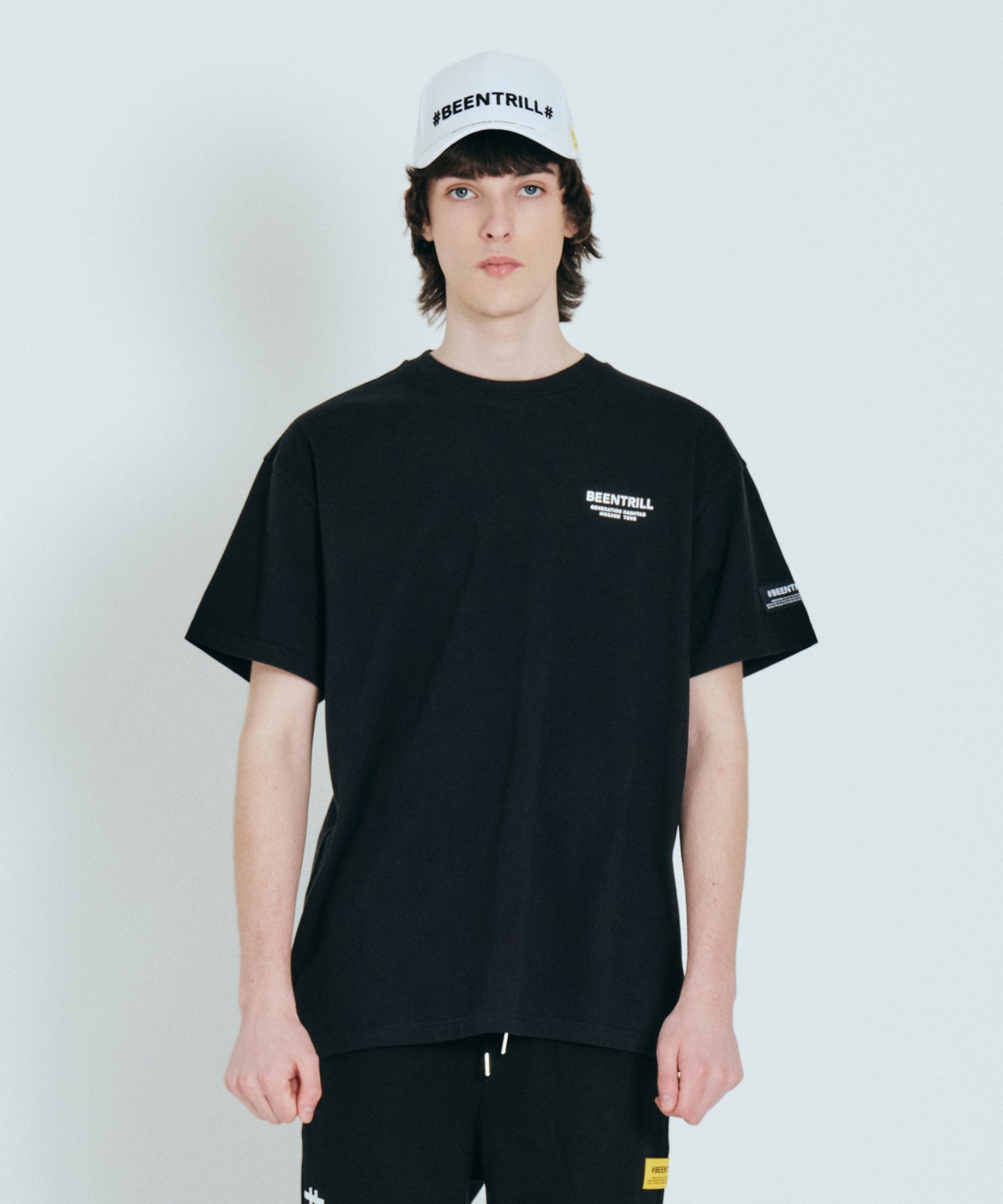 아이스버그 오버핏 반팔 티셔츠(블랙)
