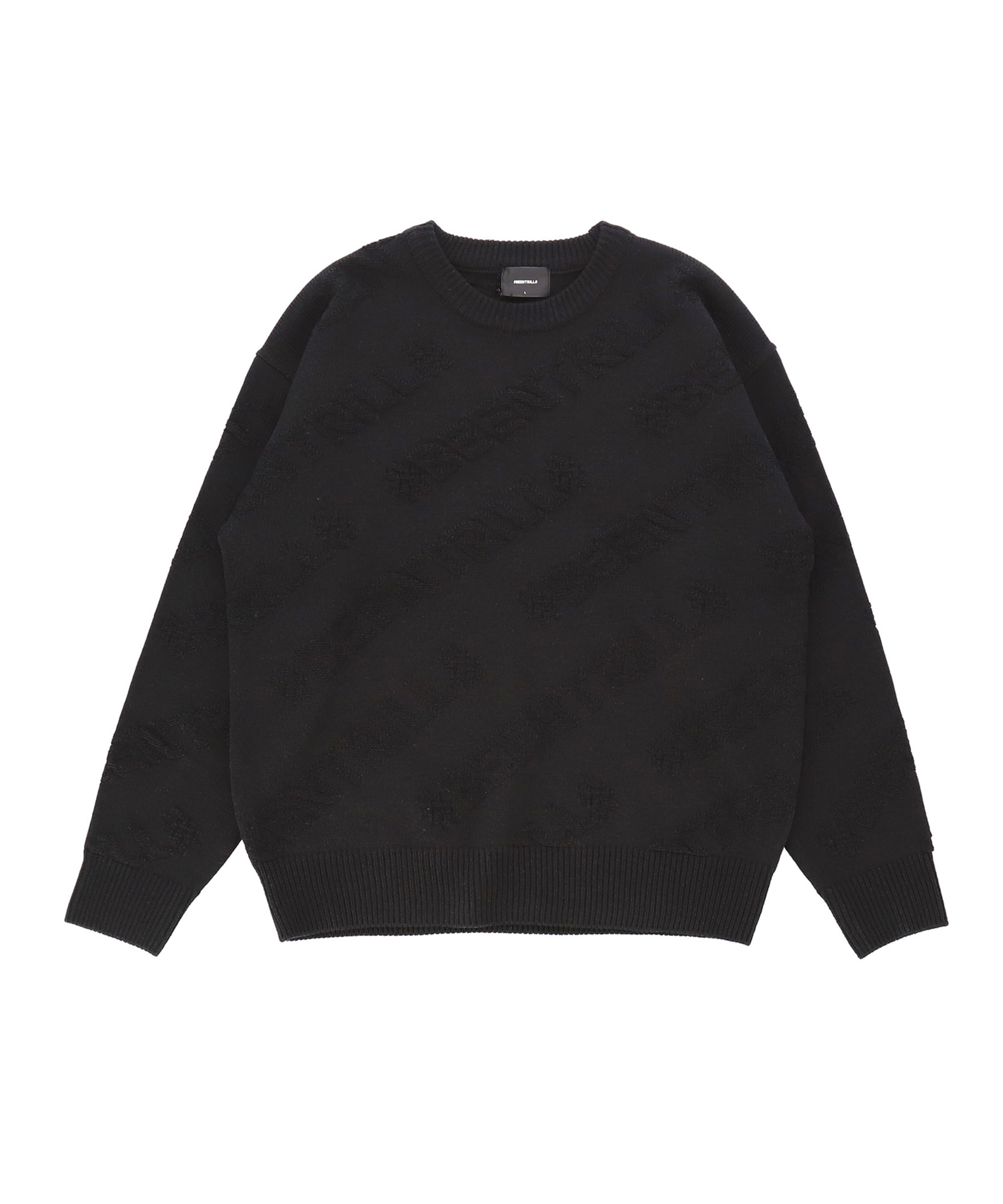 플라이트 모노그램 오버핏 스웨터(블랙)